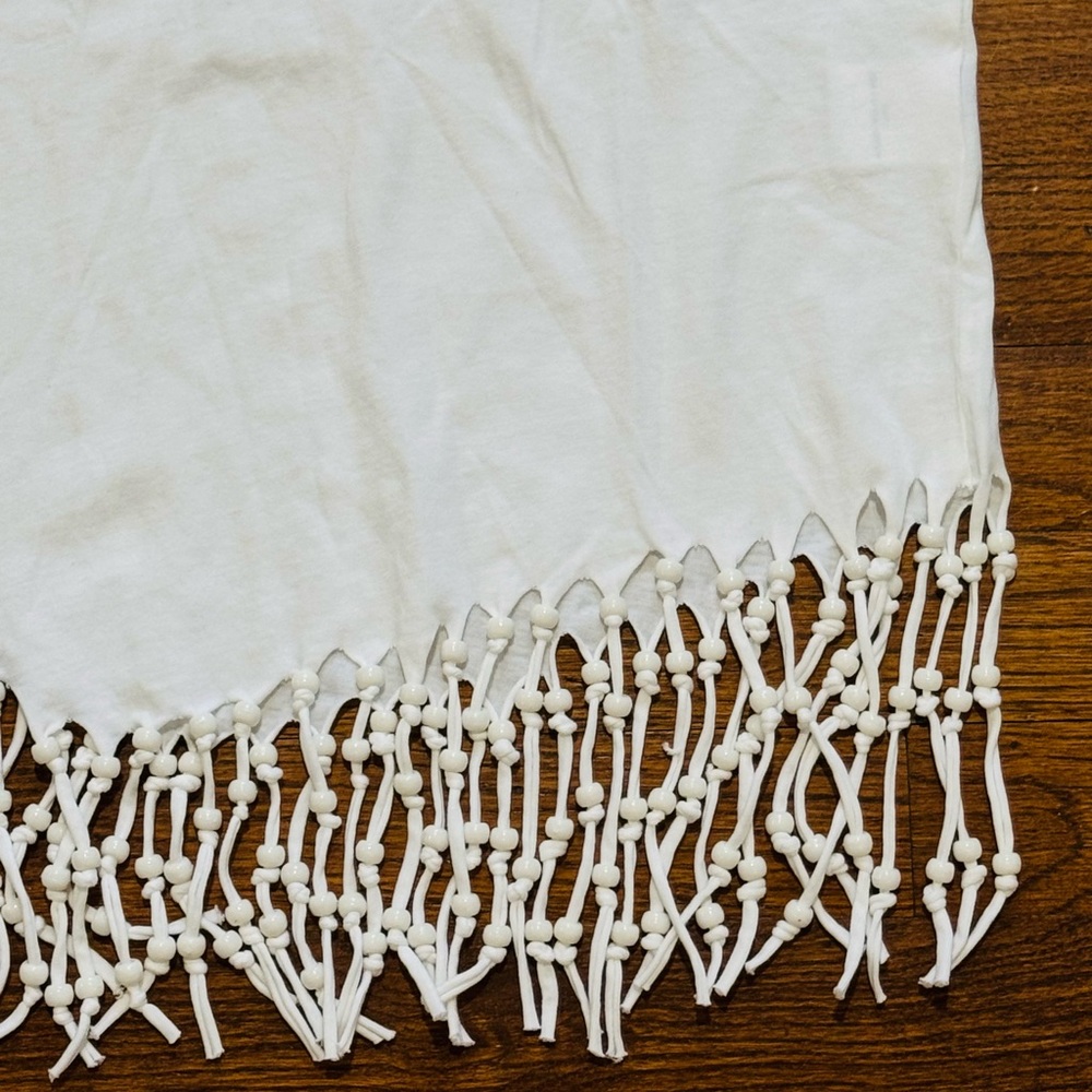The Westside***White Fringe T-Shirt***XS $145 - Picture 4 of 5